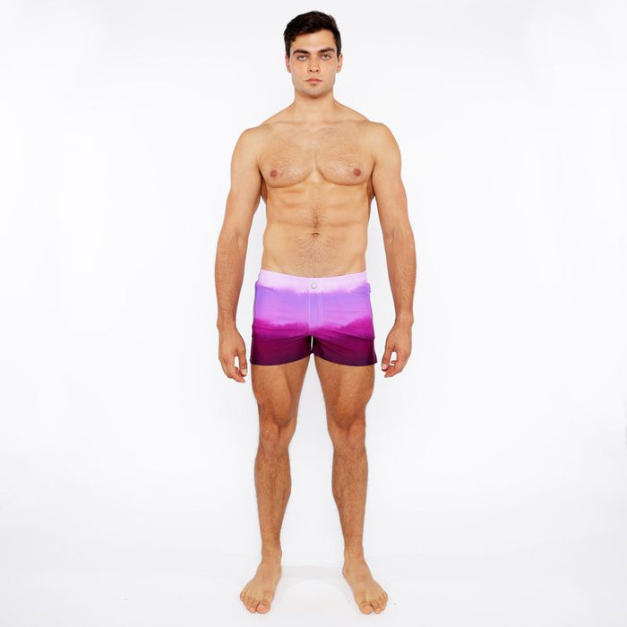GRADIENT PRINTED SWIM SHORT