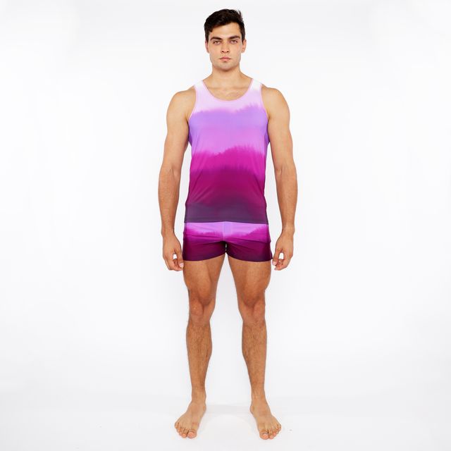 GRADIENT PRINTED SWIM SHORT