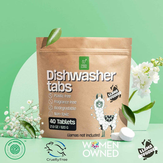 Green Llama - Fragrance & PVA Free Dishwasher Tablets (40ct)
