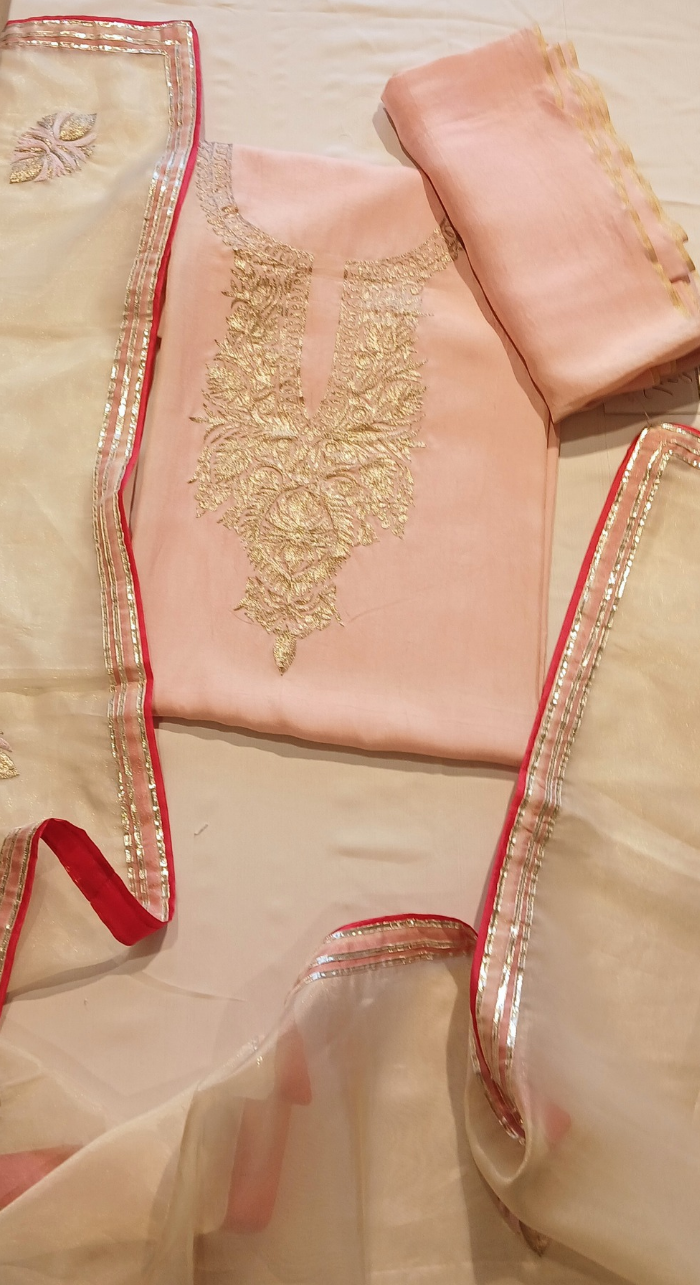 Gulrukh Grace Opara Silk Unstitched Suit