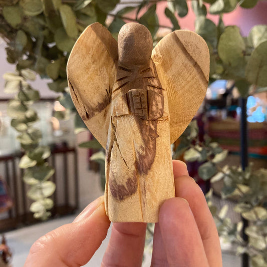 Hand Carved Palo Santo Angel 2"