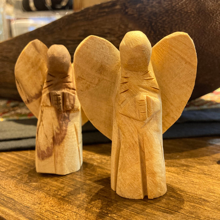 Hand Carved Palo Santo Angel 2"
