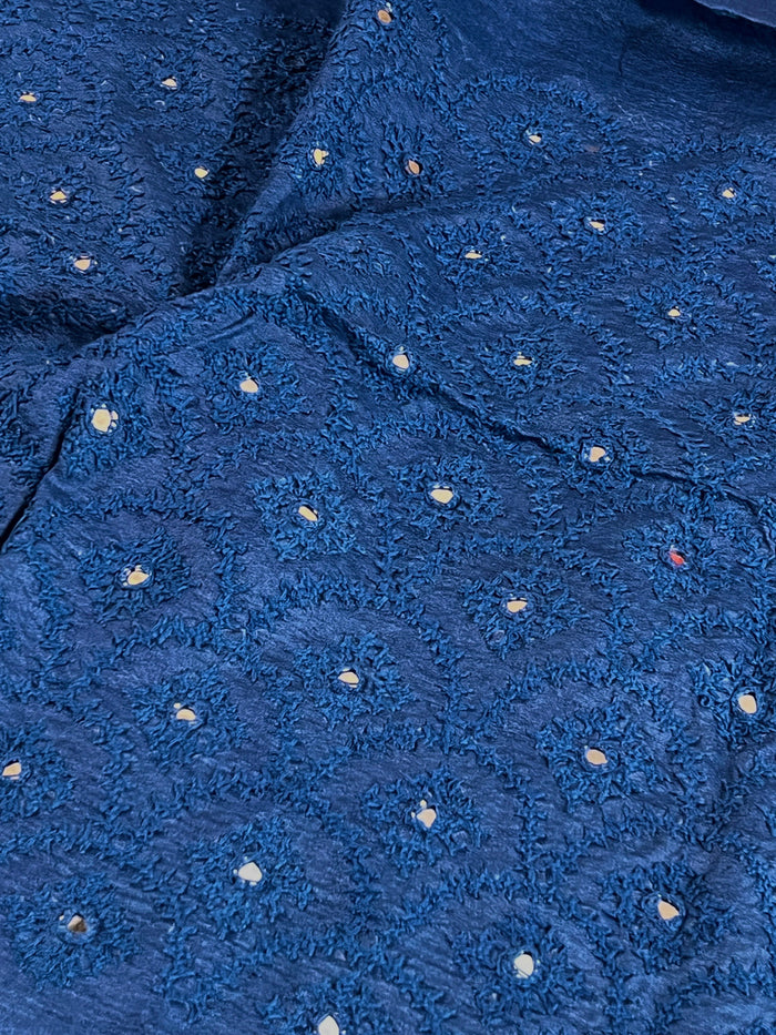 Hand Embroidered Silk Blouse Piece