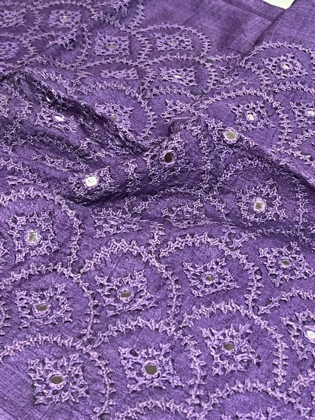 Hand Embroidered Silk Blouse Piece