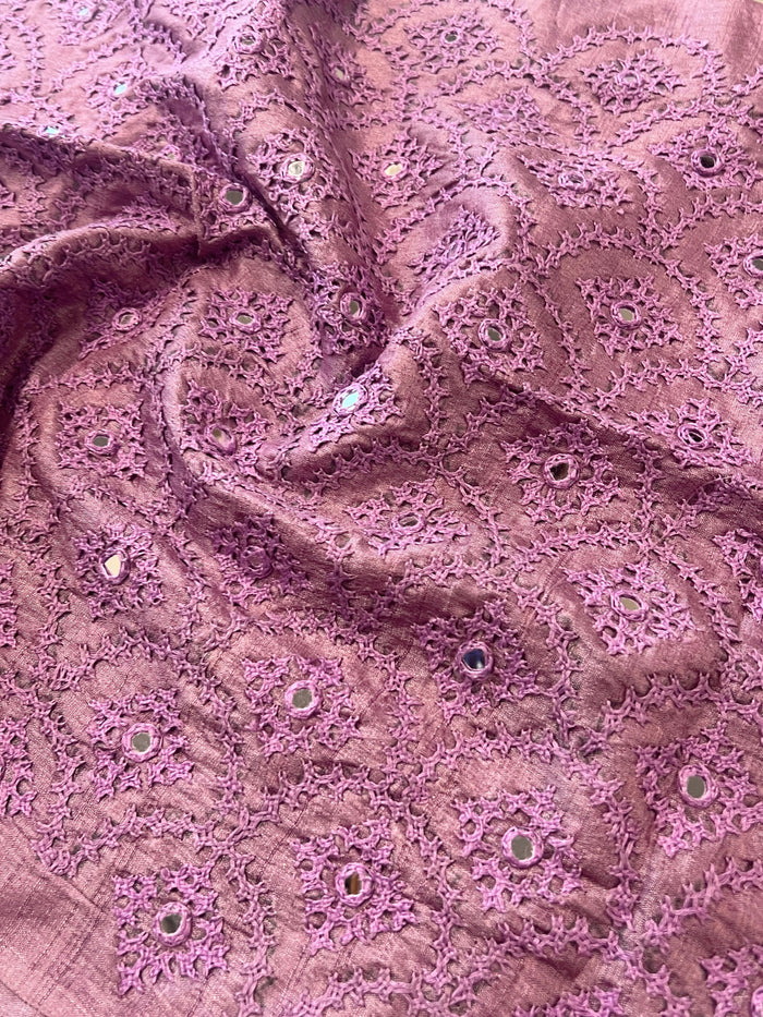 Hand Embroidered Silk Blouse Piece