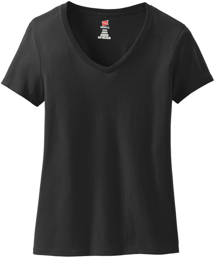 Hanes Ladies Nano-T Cotton V-Neck T-Shirt