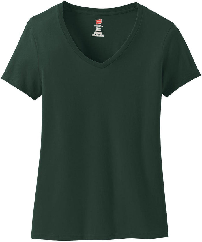 Hanes Ladies Nano-T Cotton V-Neck T-Shirt