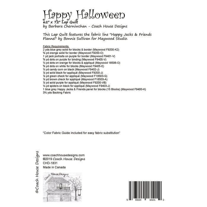 Happy Halloween Quilt Pattern