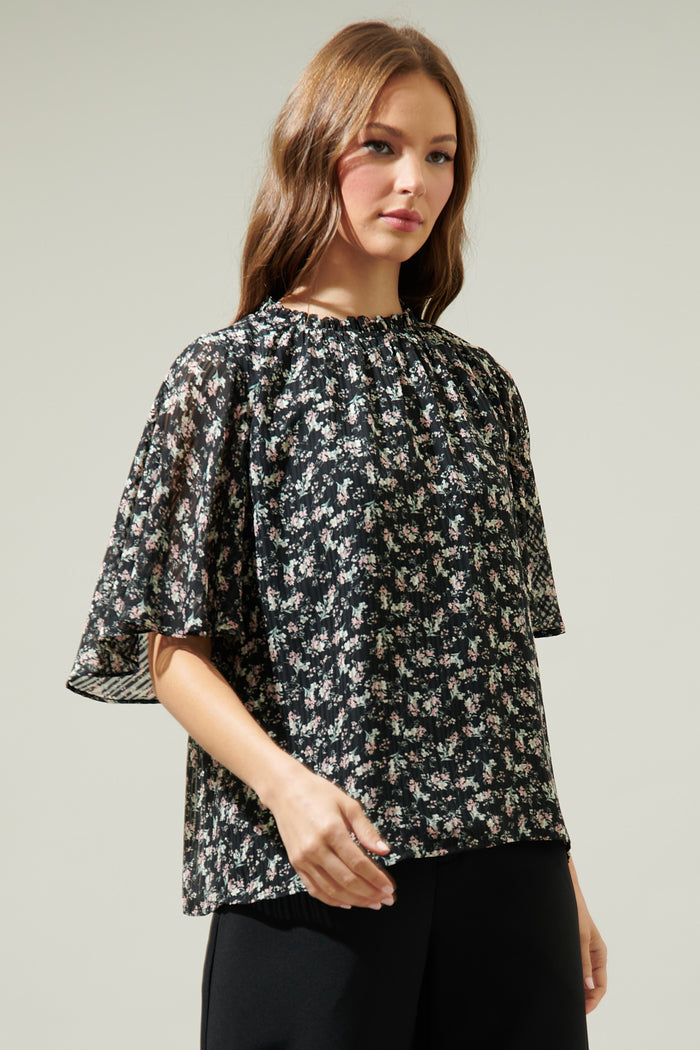 Harlene Floral Smocked Blouse