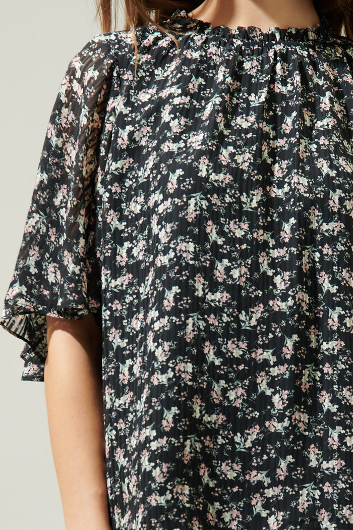 Harlene Floral Smocked Blouse