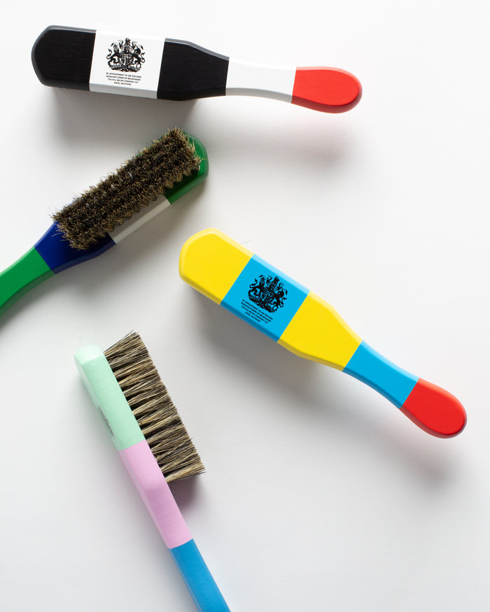 Hillbrush Clothing Brush in Pink & Blue