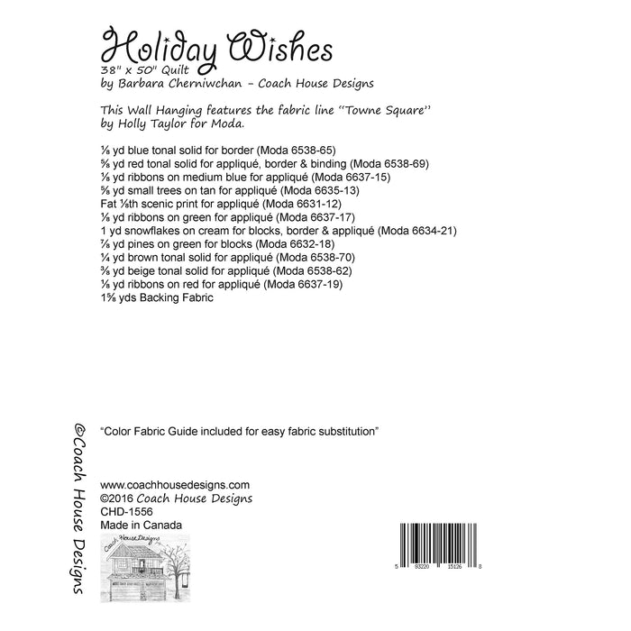 Holiday Wishes Quilt Pattern