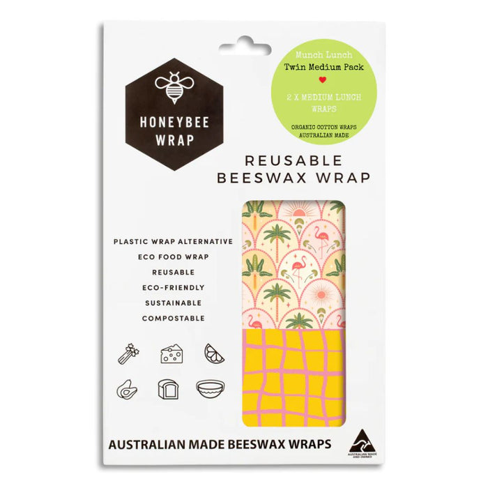 Go-For-Zero-Australia-Honeybee-Wrap-Australia-Munch-Lunch-Twin-Pack-Summer-Range