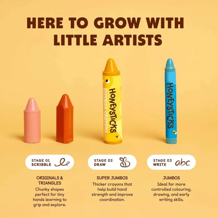Go-For-Zero-Australia-Honeysticks-New-Zealand-Triangle-Crayons-9-Pack-Information