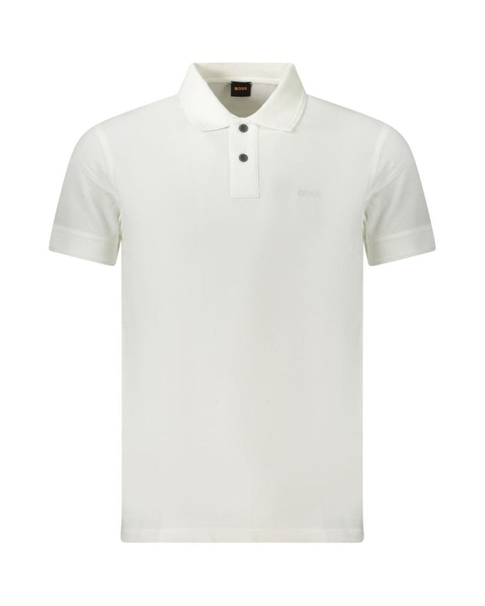 Hugo Boss Bianco Cotton Men Polo