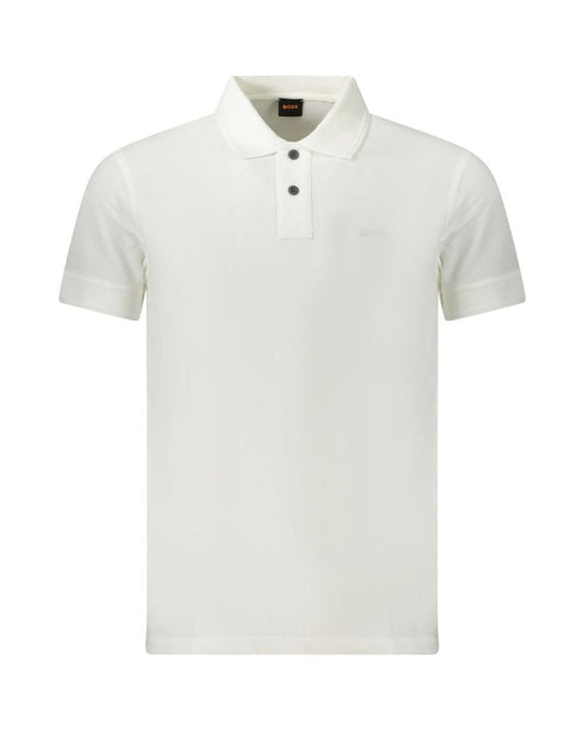Hugo Boss Bianco Cotton Men Polo