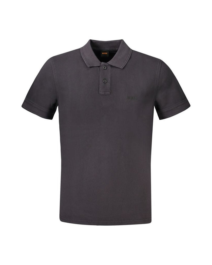 Hugo Boss Black Cotton Men Polo