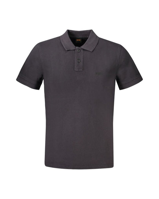 Hugo Boss Black Cotton Men Polo