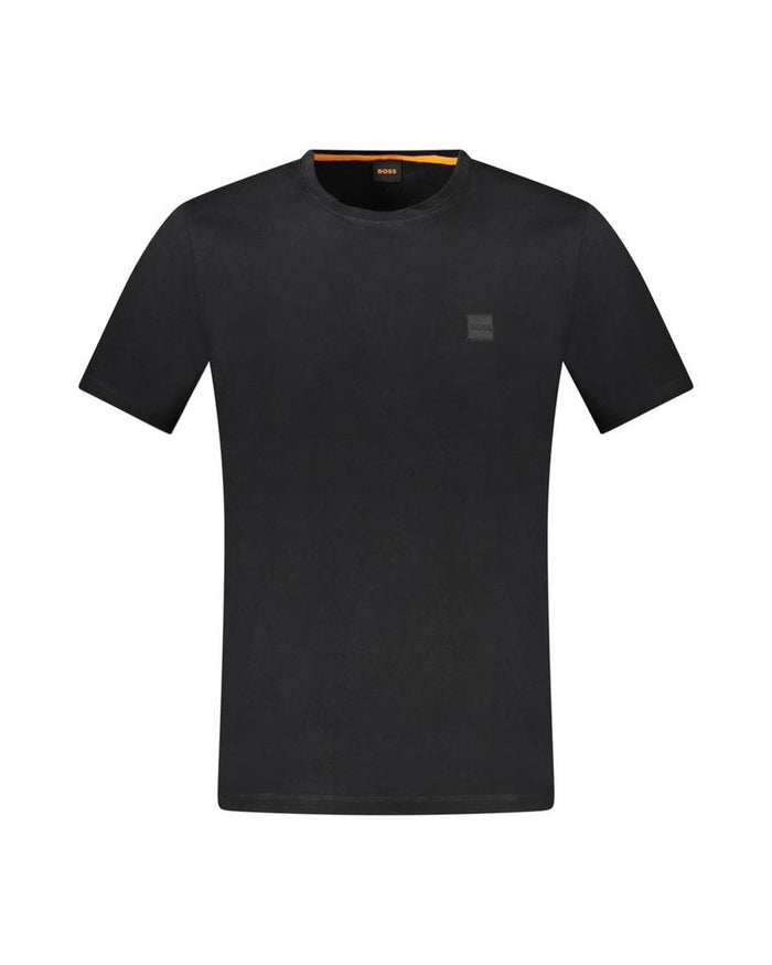 Hugo Boss Black Cotton Men T-Shirt