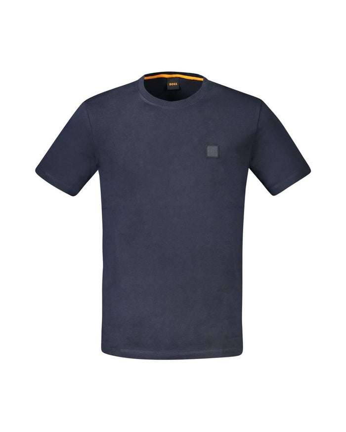 Hugo Boss Blue Cotton Men T-Shirt