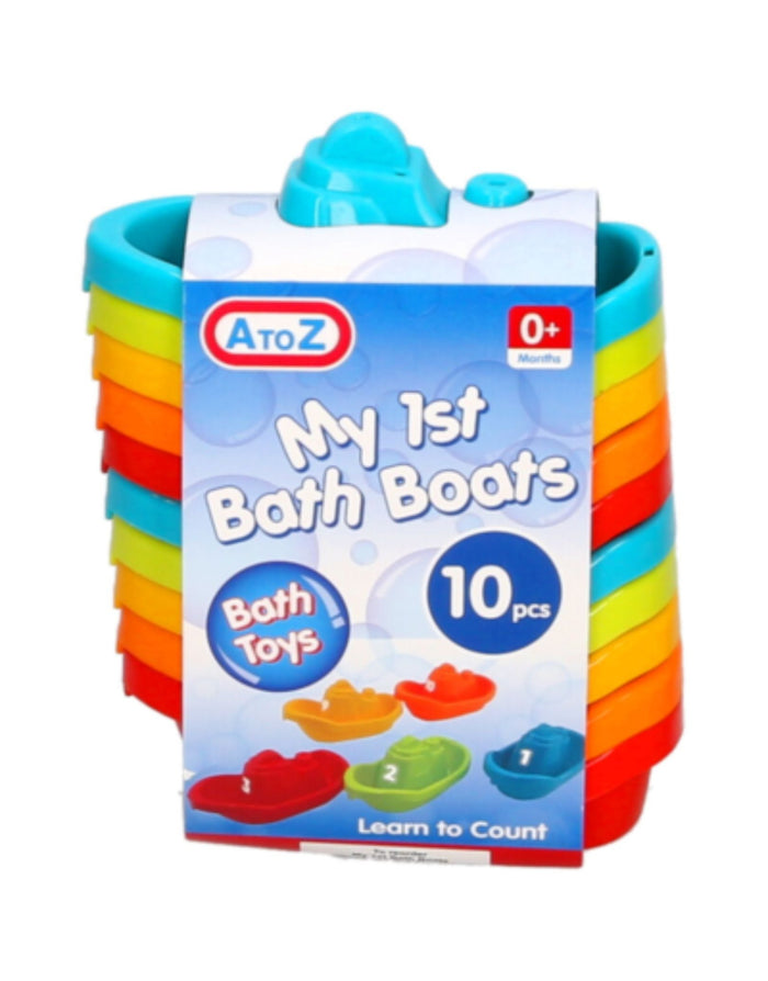 HydroKidz - My 1st Bath Boats - Pack of 10 - Set