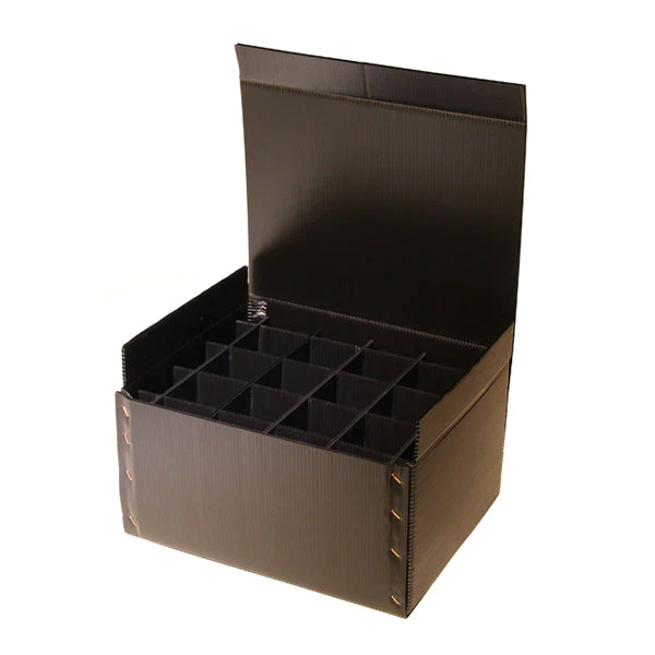 INAO Wine Tasting Set Corrugated Plastic Box （W）with 12 Glasses