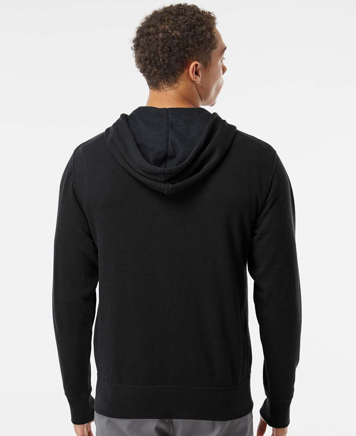 no-logo Independent Trading Co. Lightweight Full-Zip Hooded Sweatshirt-Men's Layering-Independent Trading Co.-Thread Logic