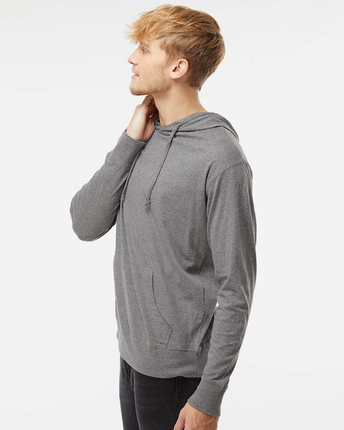 no-logo Independent Trading Co. Lightweight Hooded Pullover T-Shirt -Men's T Shirts-Independent Trading Co.-Thread Logic