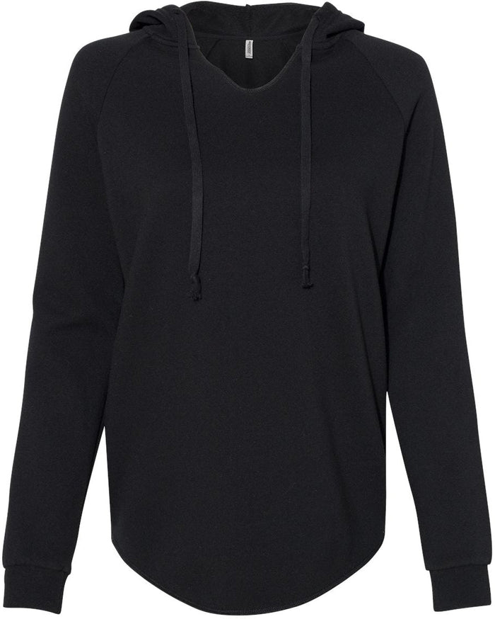 Independent Trading Co. Women's Lightweight California Wave Wash Hooded Sweatshirt