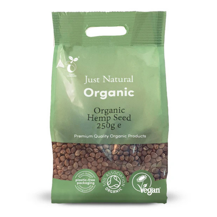 Just Natural Organic Hemp Seed Whole 250g