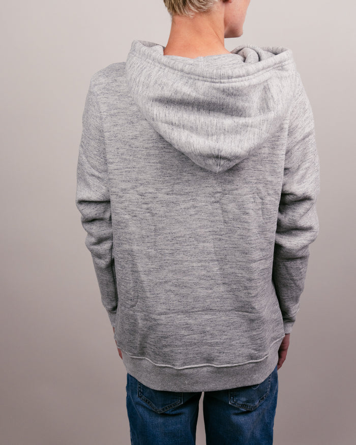 Athletic Grey Kansas State Wildcats K-State Cats Basketball Vintage Hoodie Back