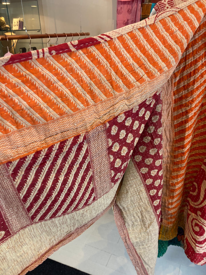 Kimono Dusters - WanderBird (Made from Vintage Kantha Blankets)
