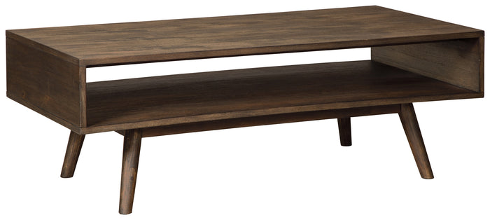 Kisper T802-1 Dark Brown Rectangular Cocktail Table