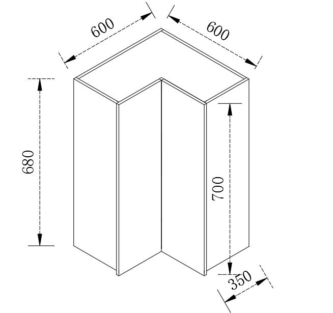 Kitchen Range Hook Cabinet Door 700*228*18=2