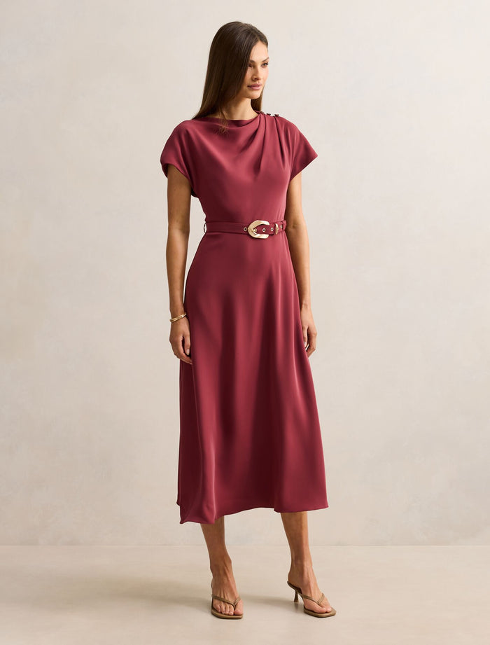 Kylee Button Neck Dress Forever New