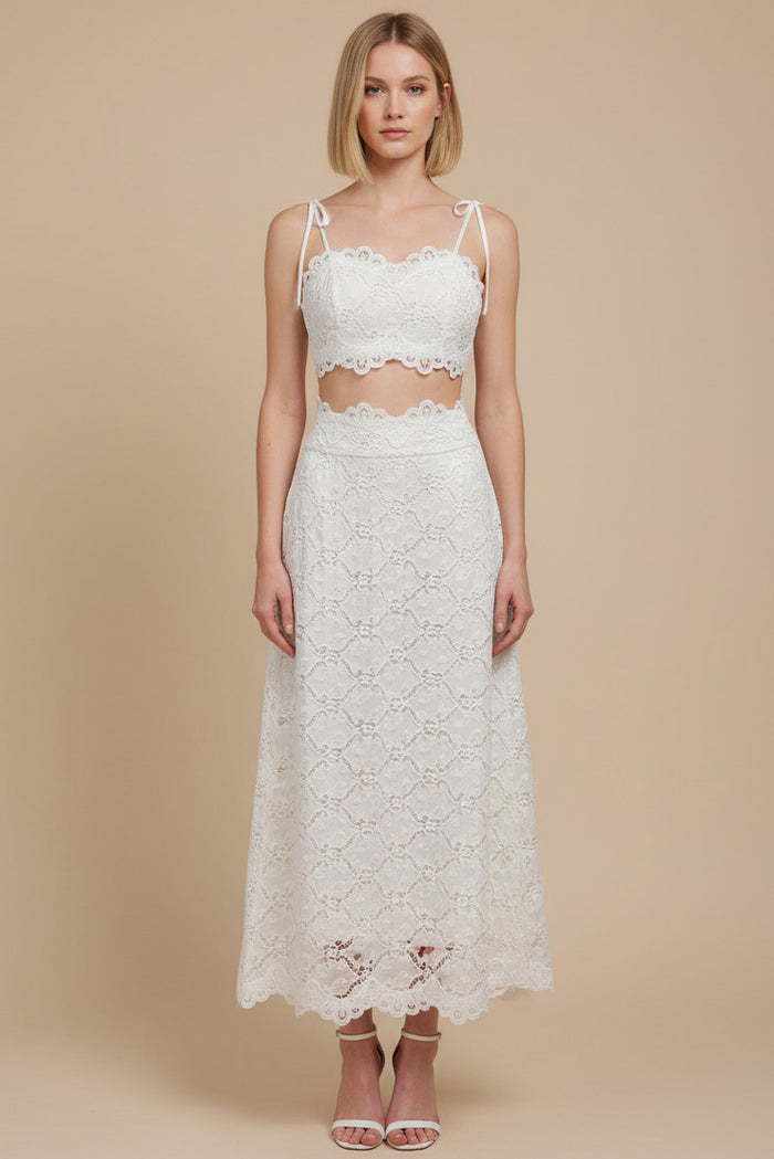 Lace Maxi Skirt Set
