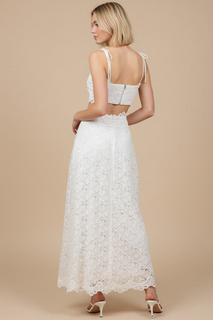 Lace Maxi Skirt Set