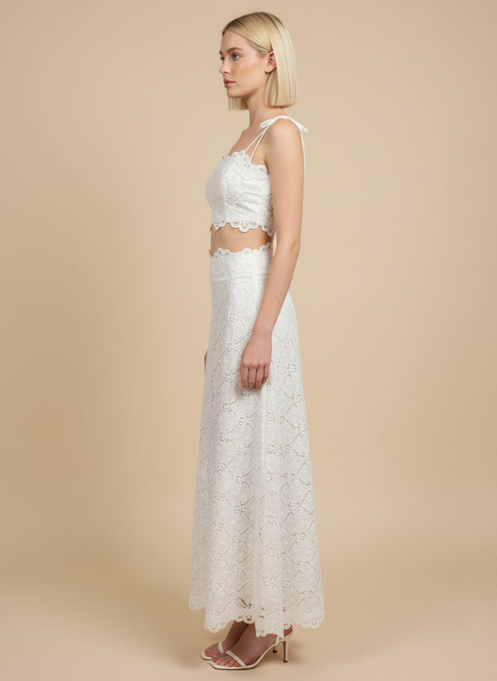 Lace Maxi Skirt Set
