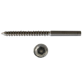 Lag screw, M12 Thread with 12mm Coach Screw, Hex Drive, SS304 - Image 8