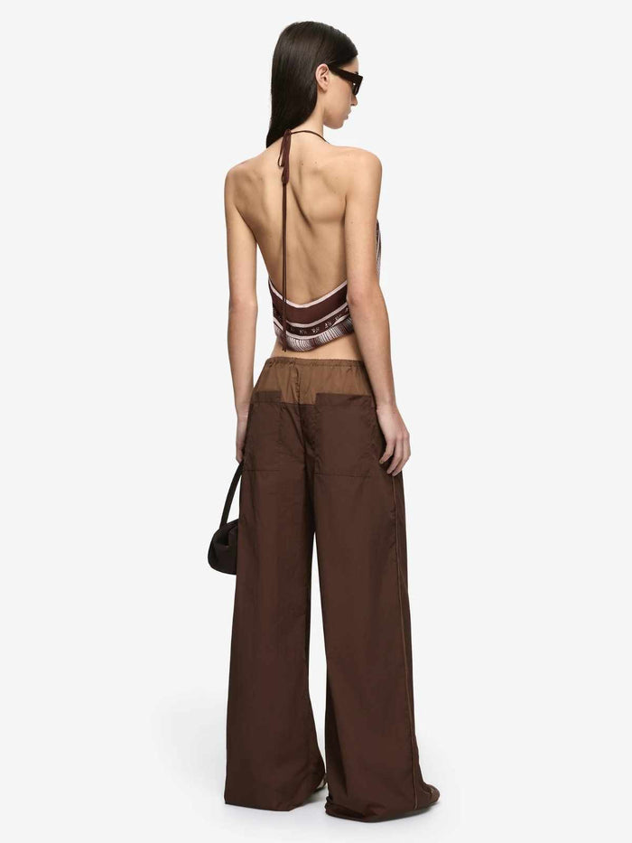 Laney Fold Pant - Chocolate/Coffee