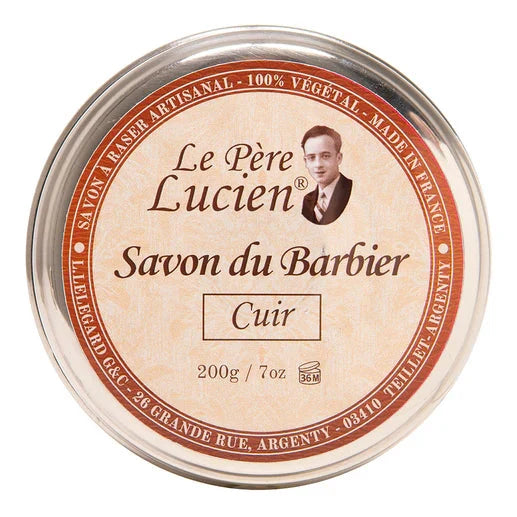 Le Père Lucien | Cuir Artisan Shaving Soap, 200g (New Formula)