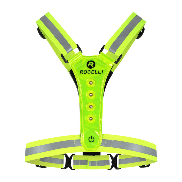 Rogelli Led-Vest verlichting hardlopen fluor achterkant.