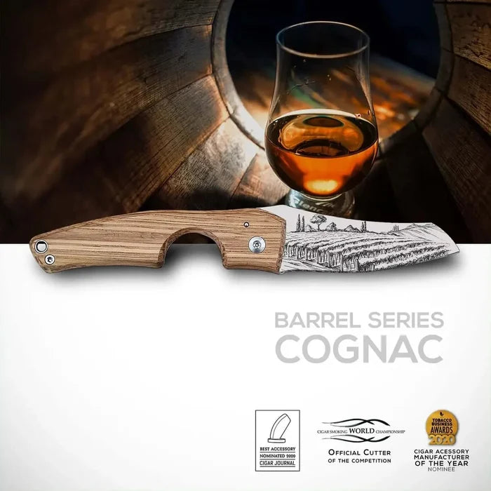 Les Fines Lames Cigar Cutter Le Petit Barrel Series Cognac - CC0201068