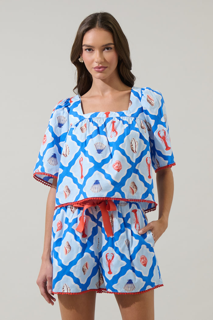 Lobster Bay Durmy Bell Sleeve Top