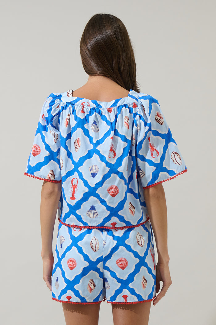 Lobster Bay Durmy Bell Sleeve Top