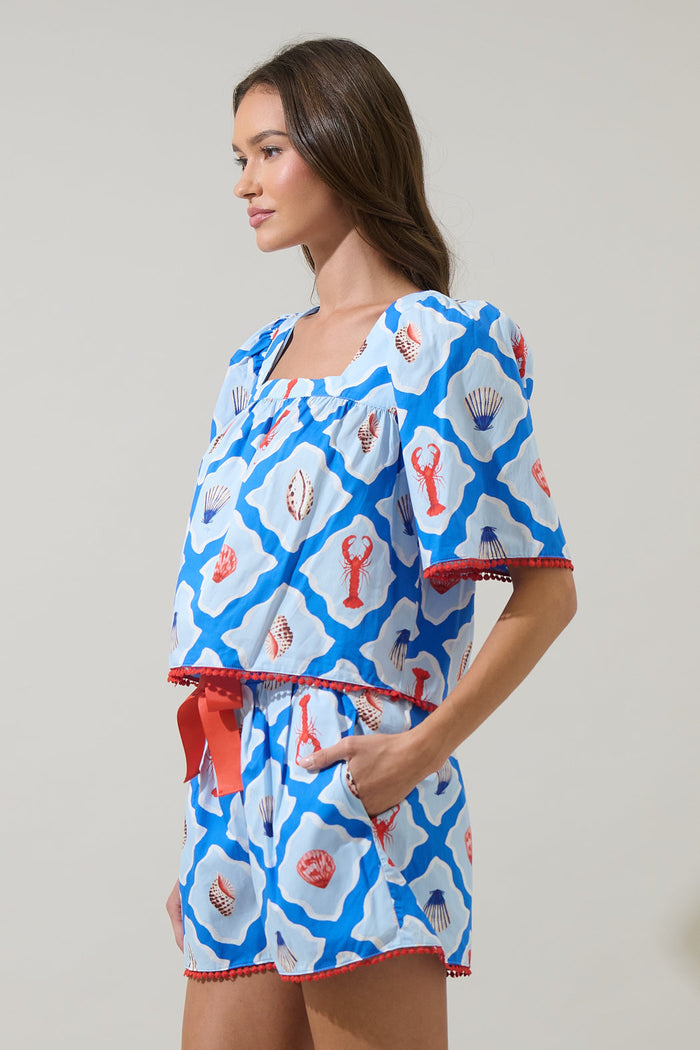 Lobster Bay Durmy Bell Sleeve Top