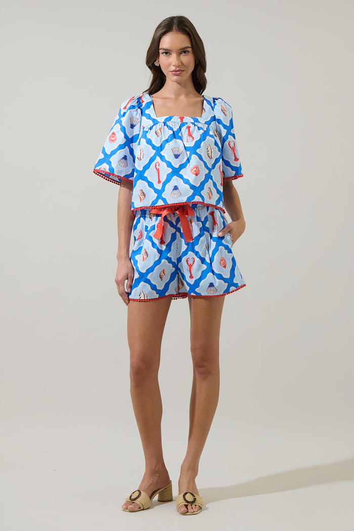 Lobster Bay Durmy Bell Sleeve Top