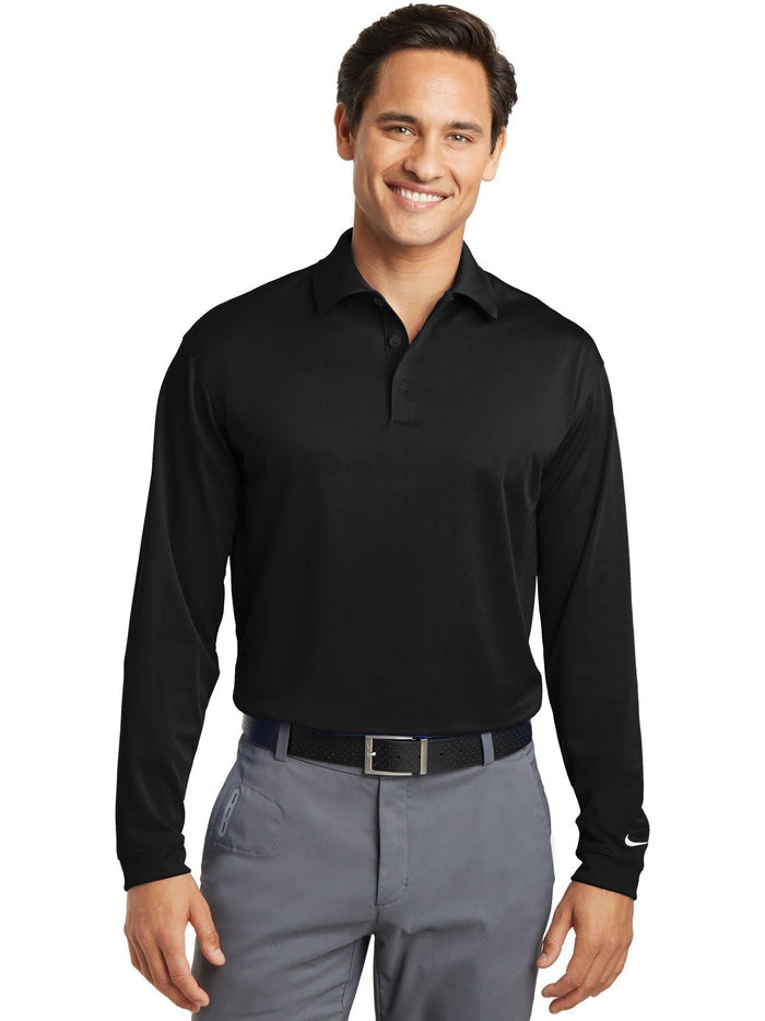 no-logo NIKE Long Sleeve Dri-FIT Stretch Tech Polo-Regular-NIKE-Thread Logic