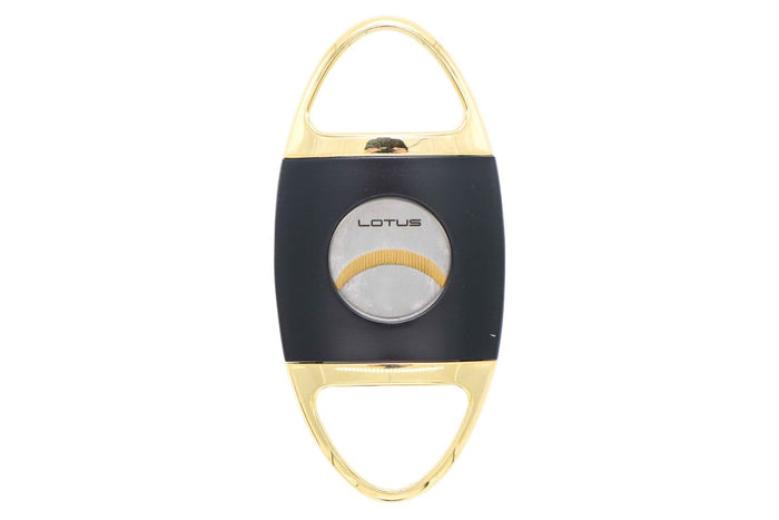 Lotus Black and Gold Jaws Serrated Blade 58 Ring Gauge Straight Cigar Cutter - 24-C606