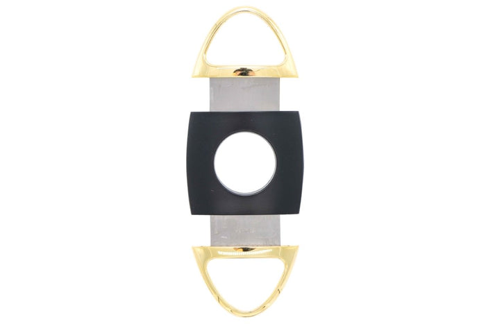 Lotus Black and Gold Jaws Serrated Blade 58 Ring Gauge Straight Cigar Cutter - 24-C606